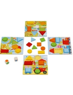 JUEGO DE DADO DE COLORES MADERA 30 PIEZAS