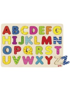 PUZZLE ABECEDARIO DE MADERA PARA COLOCAR 30X21X08 CM