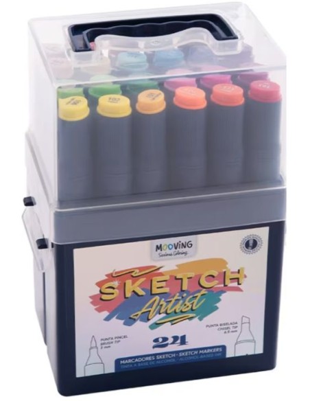C 24 MARCADORES SKETCH COLORING