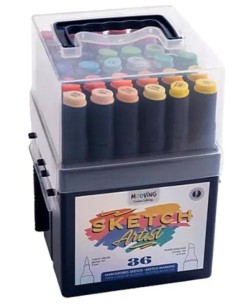 C 36 MARCADORES SKETCH COLORING