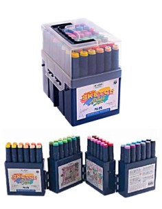 C 48 MARCADORES SKETCH COLORING