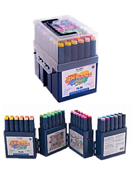 C 48 MARCADORES SKETCH COLORING