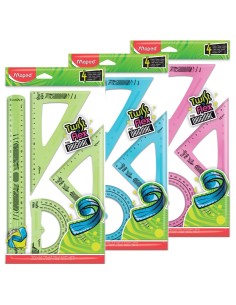 ESTUCHE DE DIBUJO 4 PIEZAS FLEXIBLE COLORES SURTIDOS