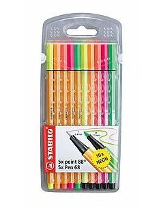 Pen 68 + point 88 rotulador Multicolor 10 pieza(s)