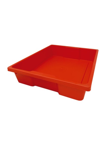 CAJON BAJO S/TAPA 37X31X7.3CM ROJO PP FAIBO 887-03