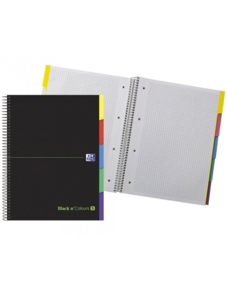 Europeanbook 5 cuaderno y block A4+ 100 hojas Negro, Verde 400088331 - Pack de 5 unidades