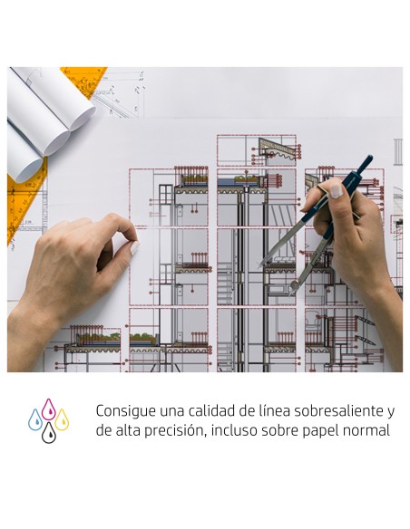 Paquete de 3 cartuchos de Tinta DesignJet 712 amarillo de 29 ml
