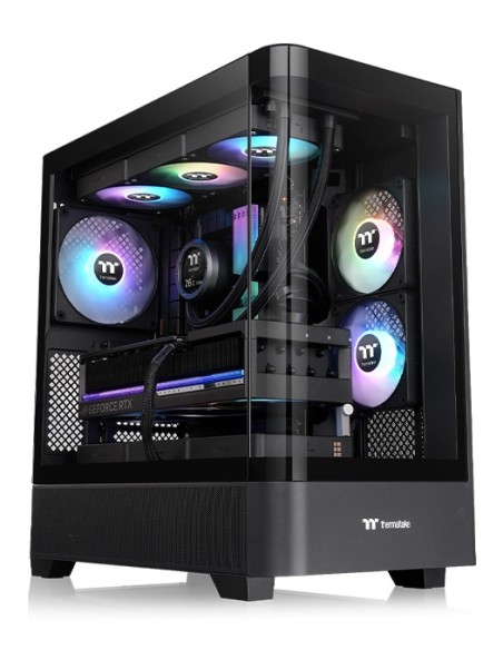 View 290 TG ARGB Midi Tower Negro