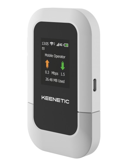 Roamer router inalámbrico Banda única (2,4 GHz) 4G Negro, Gris