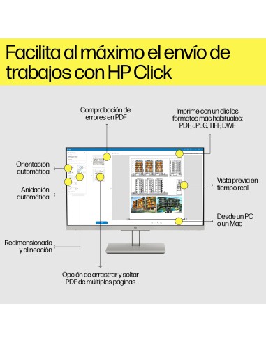 Designjet Impresora T1600 de 36 pulgadas