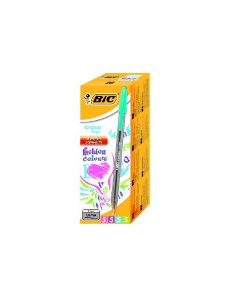 Cristal large Azul, Verde, Rosa, Violeta Bolígrafo 20 pieza(s)