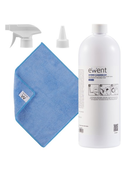 EW5680 kit de limpieza para computadora Pantallas / Plásticos, Universal Kit de limpieza para equipos 1000 ml