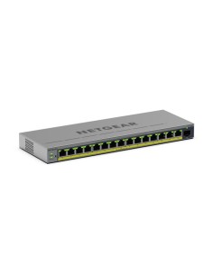 GS116EPP Gestionado L2/L3 Gigabit Ethernet (10/100/1000) Energía sobre Ethernet (PoE) Gris