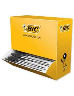 Cristal Medium Negro Bolígrafo Medio 100 pieza(s)