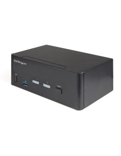 Switch Conmutador KVM de 2 Puertos HDMI 2.0 4K para 2 Monitores - Vídeo de 4K y 60Hz Ultra HD - HDR - Hub Ladrón USB 3.0 de 2 Pu