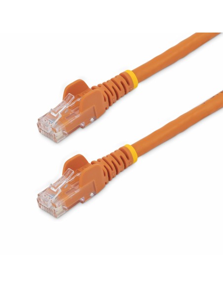 Cable de Red Ethernet Cat6 Snagless de 3m Naranja - Cable Patch RJ45 UTP