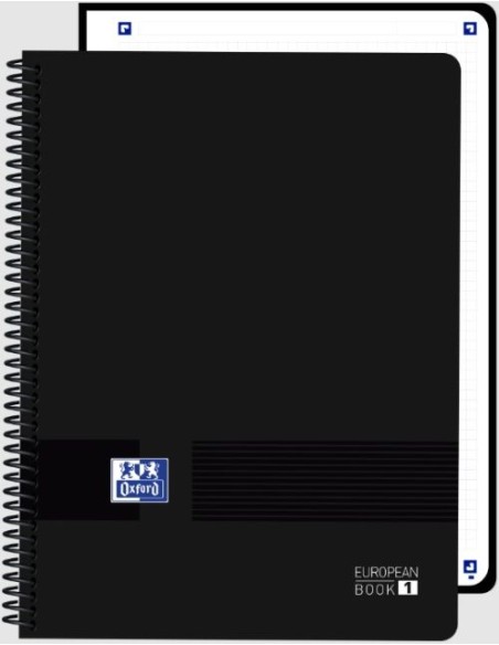 Paq 5 cuaderno espiral a4 80h 90g cuad5x5 europeanbook1 live ampgo color negro Paq 5 cuaderno espiral a4 80h 90g cuad5x5 europeanbook1 live ampgo color negro