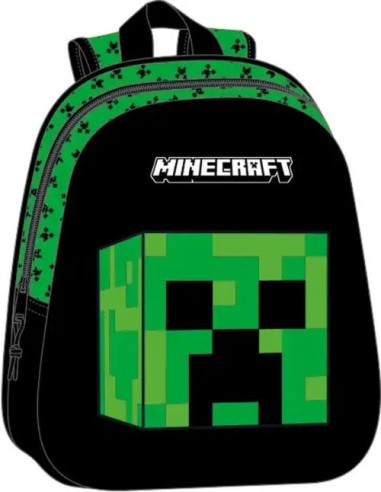 MOCHILA 3D MINECRAFT 27x33x10cm