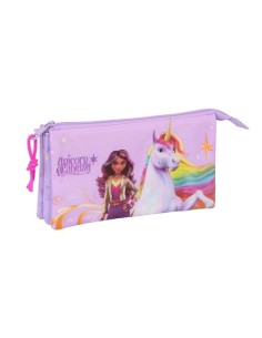 PORTATODO TRIPLE UNICORN ACADEMY 22x12x3cm
