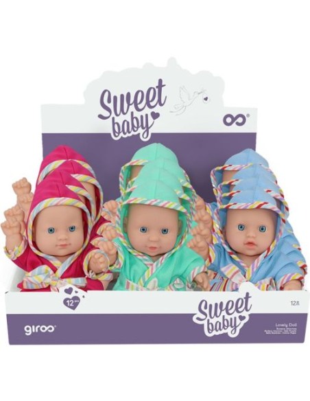 EXP 12 MUNECAS CON ROPA DE BANO 20CM SURTIDAS