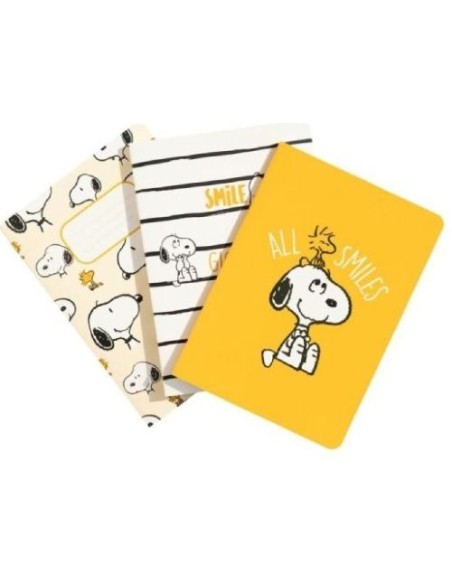 PACK 3 CUADERNOS A6 SNOOPY LAZY DAYS PACK 3 CUADERNOS A6 SNOOPY LAZY DAYS