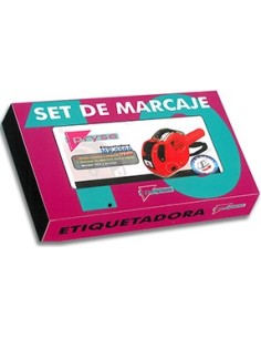 SET DE ETIQUETADORA MX2612 AZUL CON 10 ROLLOS ETIQUETAS