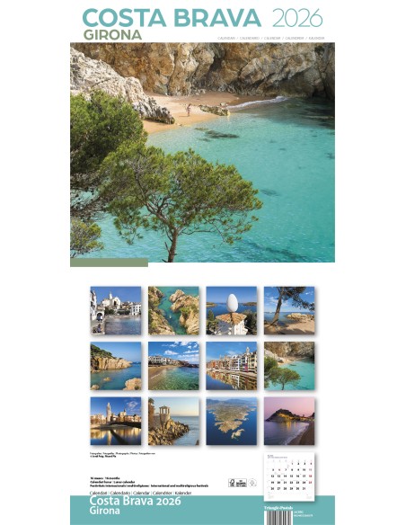 Cal 2026 Pared 30x30 cm Costa Brava