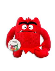 Pequeno peluche montruo de colores Rojo 15cm