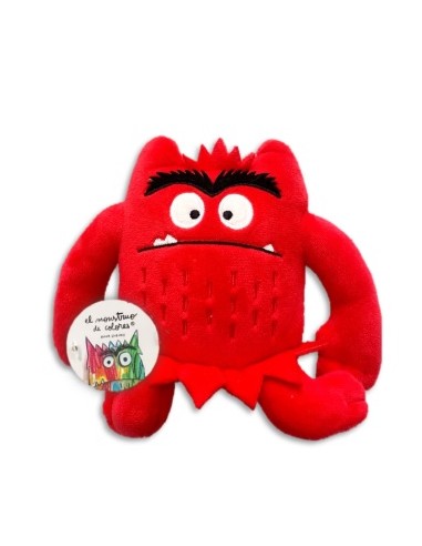 Pequeno peluche montruo de colores Rojo 15cm