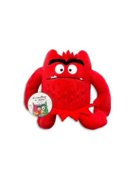 Pequeno peluche montruo de colores Rojo 15cm