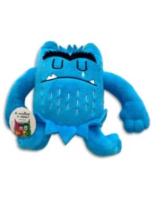 Pequeno peluche monstruo de colores Azul 15cm
