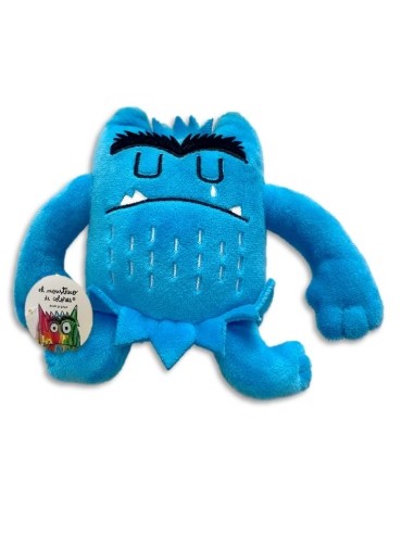 Pequeno peluche monstruo de colores Azul 15cm