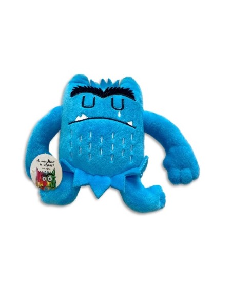 Pequeno peluche monstruo de colores Azul 15cm