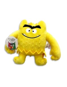 Pequeno peluche monstruo de colores Amarillo 15cm