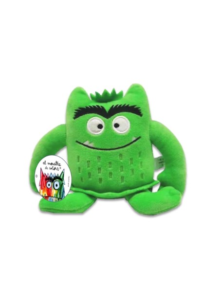 Pequeno peluche montruo de colores Verde 15cm