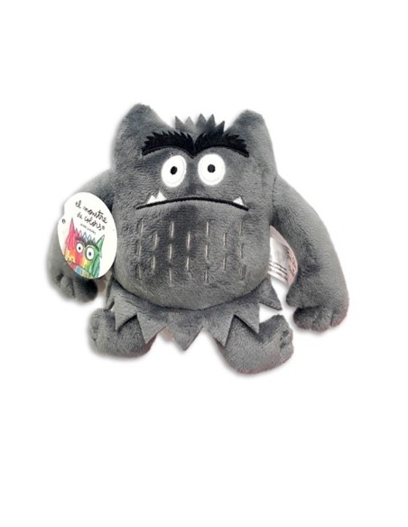 Pequeno peluche monstruo de colores Gris 15cm