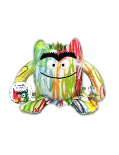 Pequeno peluche Monstruo de colores Multicolor 15cm