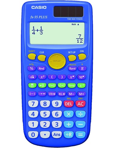 Calculadora cientifica casio fx55plus ensenanza primaria
