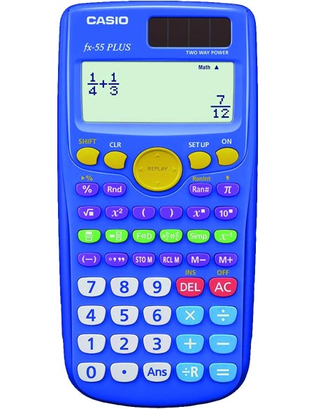 Calculadora cientifica casio fx55plus ensenanza primaria