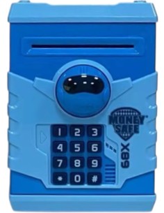 CAJA FUERTE ELECTRONICA CON ASA ROBOT AZUL