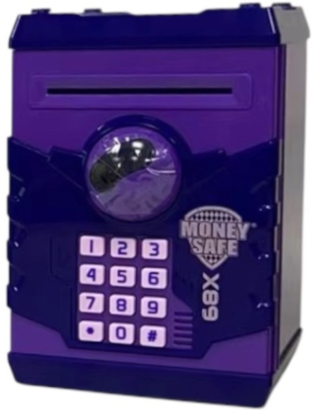 CAJA FUERTE ELECTRONICA CON ASA ROBOT PURPLE