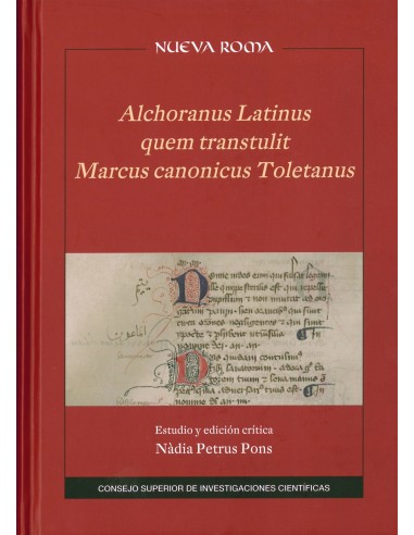 ALCHORANUS LATINUS TRANSTULIT MARCUS CANONICUS TOLETANUS