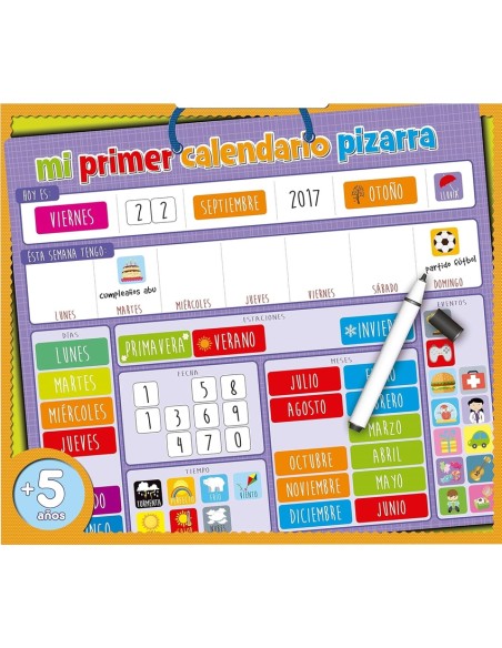 Mi primer calendario pizarra