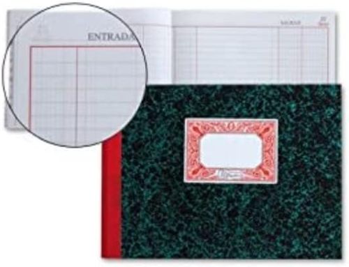 [MR3087] CARTONE CONTABILIDAD CAJA 4º 100 HOJAS ENTRADA Y SALIDA