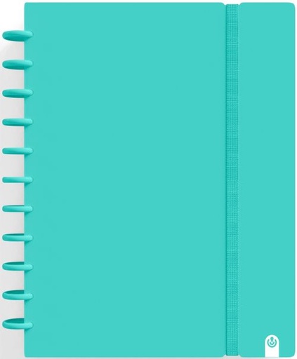 [66024117] CUADERNO INGENIOX A4 80H CUADRICULA MENTA PASTEL
