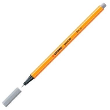 C/10 stabilo point 88 gris medio nº95 punta de fibra 0,4mm