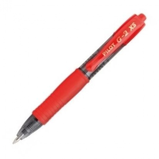 C/12 BOLIGRAFO PILOT G-2 PIXIE ROJO PUNTA 0,7MM