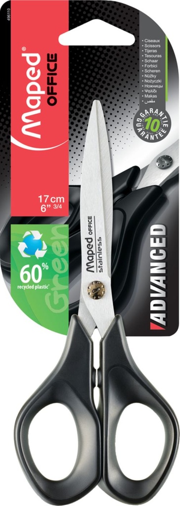 TIJERA MULTIUSOS 17CM ADVANCED GREEN