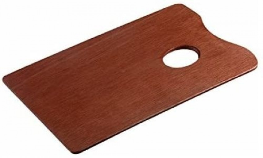 Paleta de madera rectangular 25x25cm barnizada