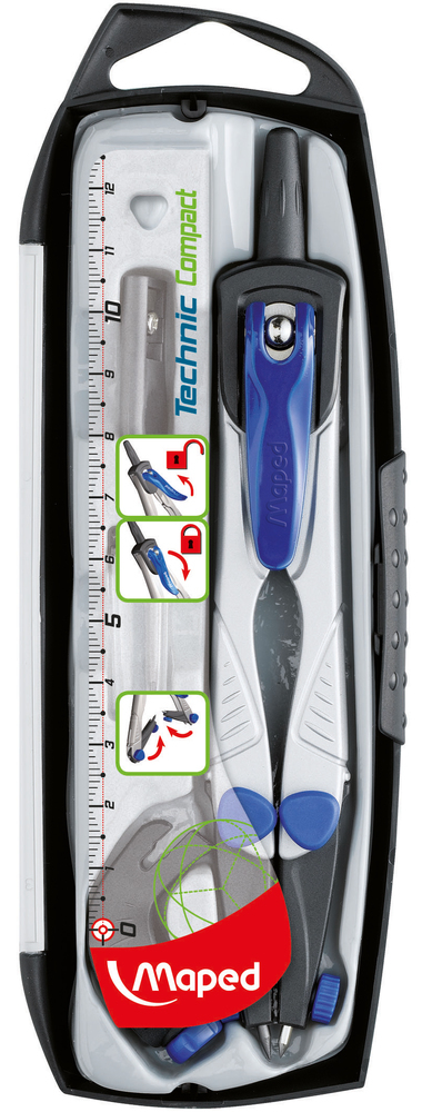 Compases technic compact 4 piezas maped